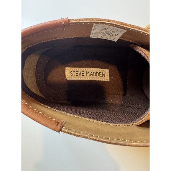Steve Madden Men’s Tan Leather Hestonn Ankle Boots Size 8.5 main image 7